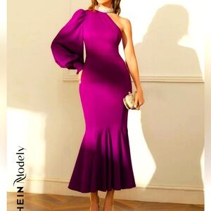 I got this dress for my 28th birthday and I loved it great wine color.